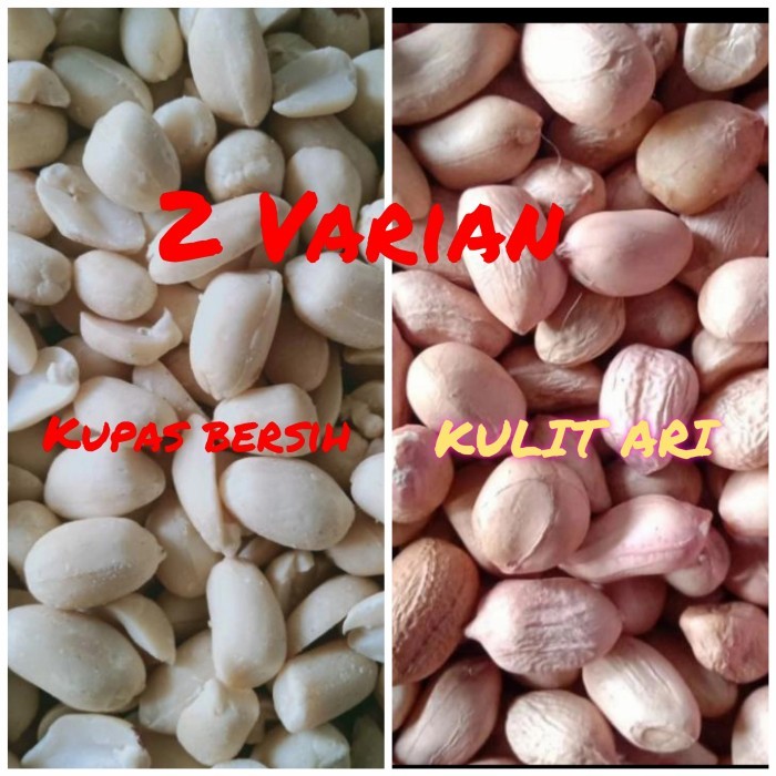 

MURAH kacang tanah kupas 1kg