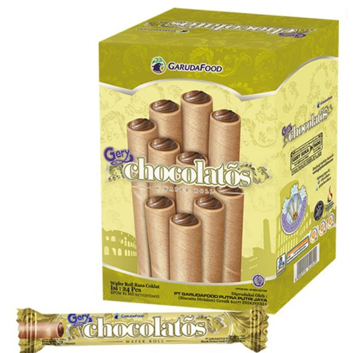 

CUCI GUDANG Gery Chocolatos Wafer Roll [9 gr/isi 24 pcs]