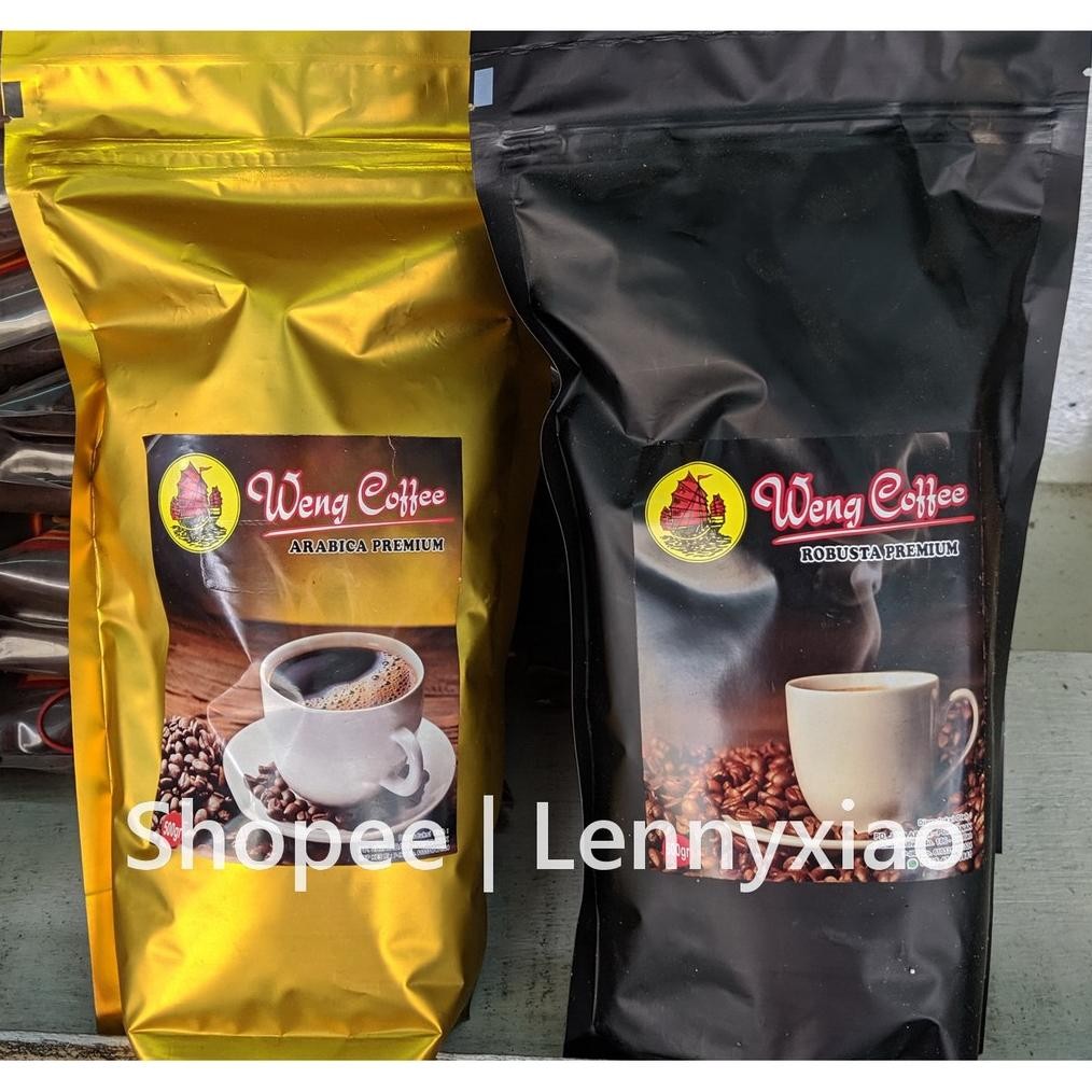 

Ready Bubuk Kopi Weng Coffee Preum Robusta Arabica Legendaris Siantan 500 Gr Gratis Ongkir!
