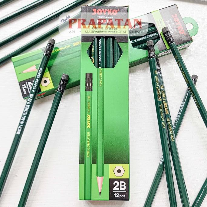 

Eksklusif Pensil Tulis P-88ER Joyko 2B | 1 BOX ISI 12PCS | Writing Pencil