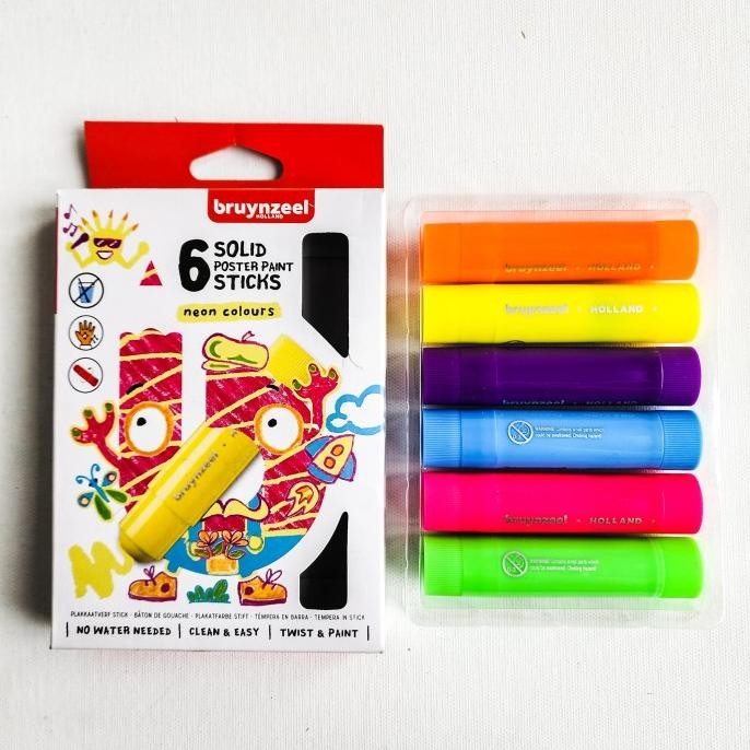 

New Arrival Bruynzeel Solid Poster Paint Sticks Set 6C | Stik Poster