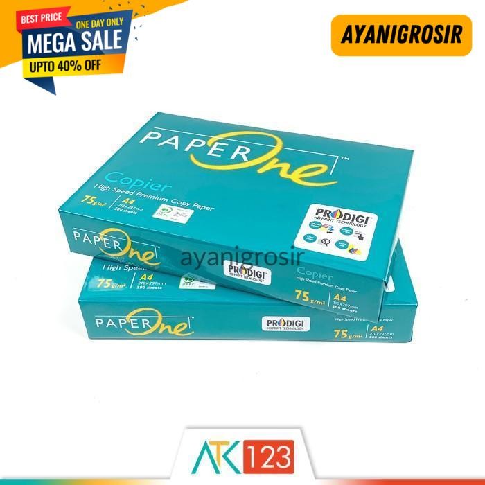 

PROMO KERTAS HVS A4 75 GSM - PAPER ONE BY AYANI GROSIR !!