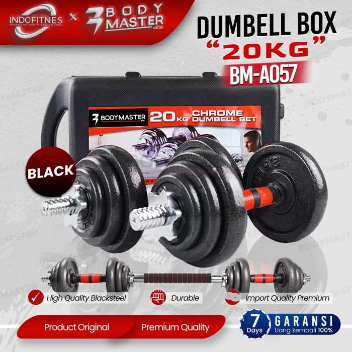 Dumbell Set Box Besi 20KG - Barbel Set Koper 20 KG