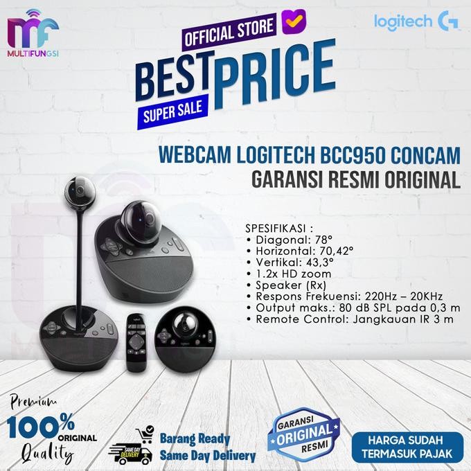 

Webcam Logitech BCC950 Concam - Garansi Resmi Original