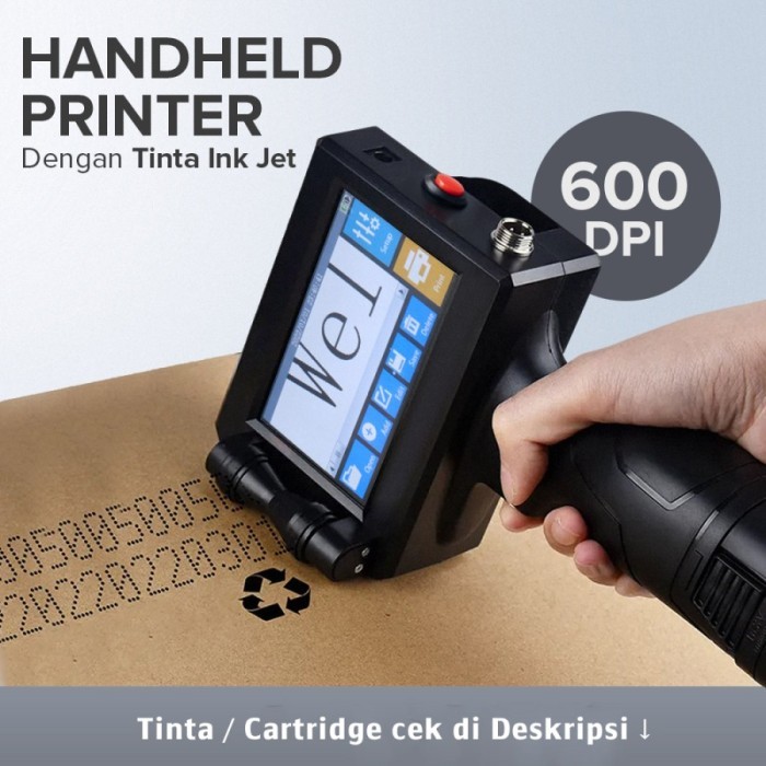 HARGA DISC - Mesin Coding Expired Date Logo Portable Handheld Printer Inkjet PIG600