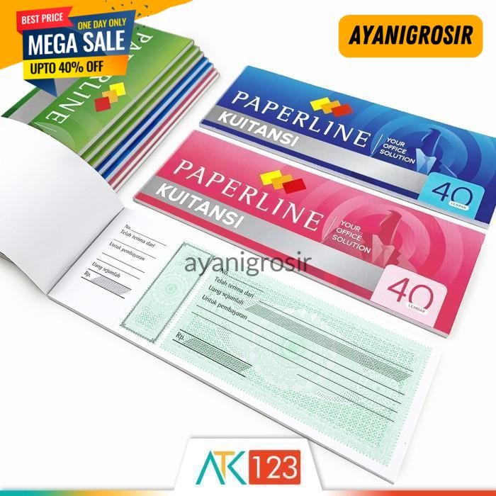 

BEST PRODUK KWITANSI / KUITANSI PAPERLINE KECIL (KT 40 M) ISI 40 LEMBAR BY AYANI GROSIR !!
