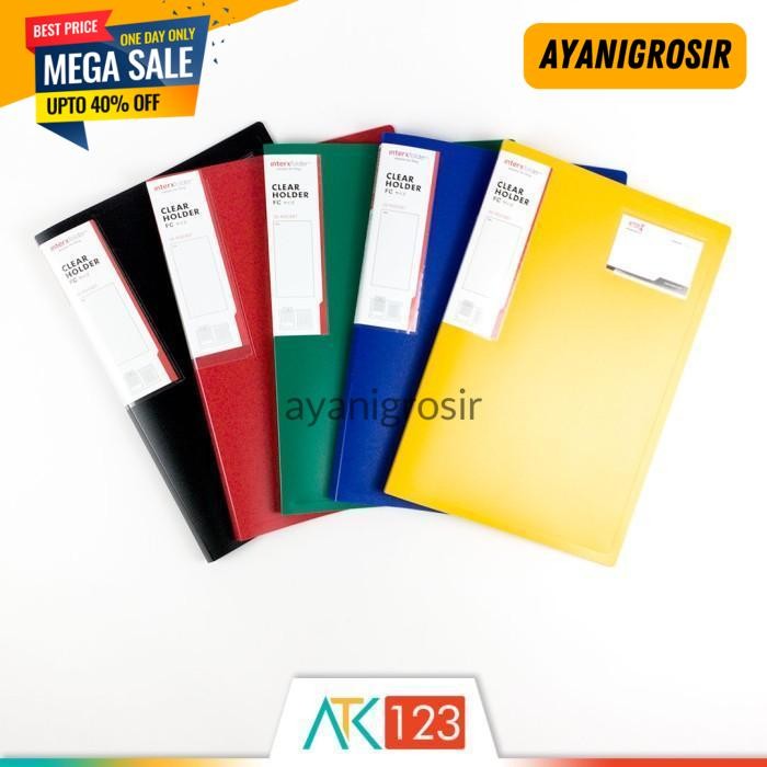 

PALING MURAH CLEAR HOLDER / DISPLAY BOOKS FOLIO 20 POCKETS - INTER X FOLDER BY AYANI GROSIR !!