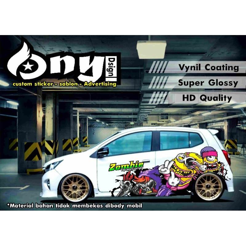 Decal Stiker Mobil Agya Ayla Sigra Calya