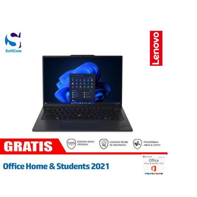 

Laptop Lenovo X1 Carbon Gen 12 21KC007XID Intel Core Ultra 7 165U Garansi Resmi