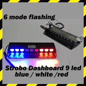 STROBO DASHBOARD TEMPEL KACA PATWAL MOBIL