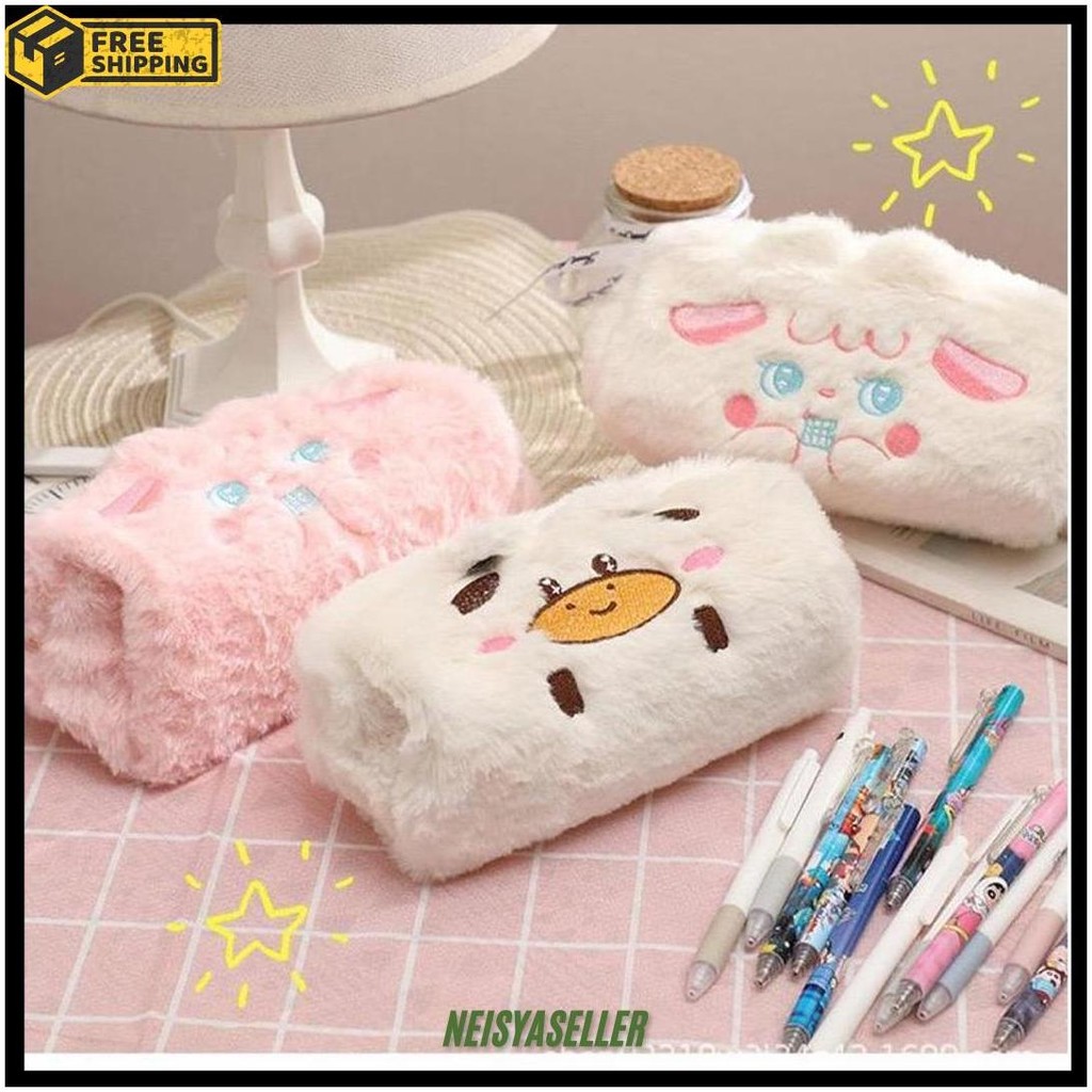 

Tempat Pensil Bulu Boneka Sapi Domba Kelinci | Pouch Kosmetik | Tempat Hp | Tepak Alat Tulis Lucu Sale