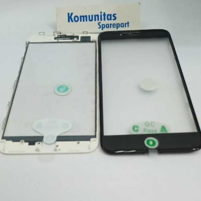 KACA LCD IPHONE 8 PLUS + FRAME LEM OCA