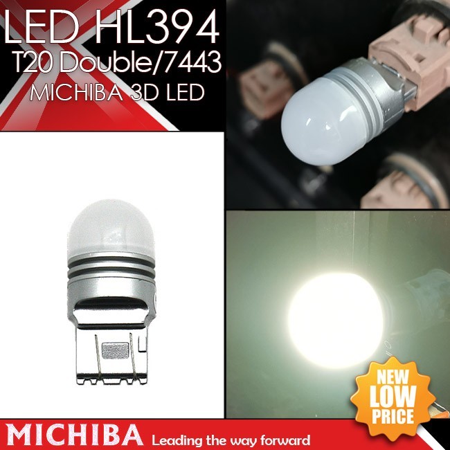LAMPU LED REM STOPLAMP T20 DOUBLE 7443 MICHIBA 3D TANCAP TUSUK