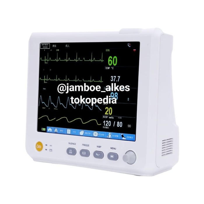 Ready Gas Patient Monitor With Nipb, Ecg, Spo2, And Temp