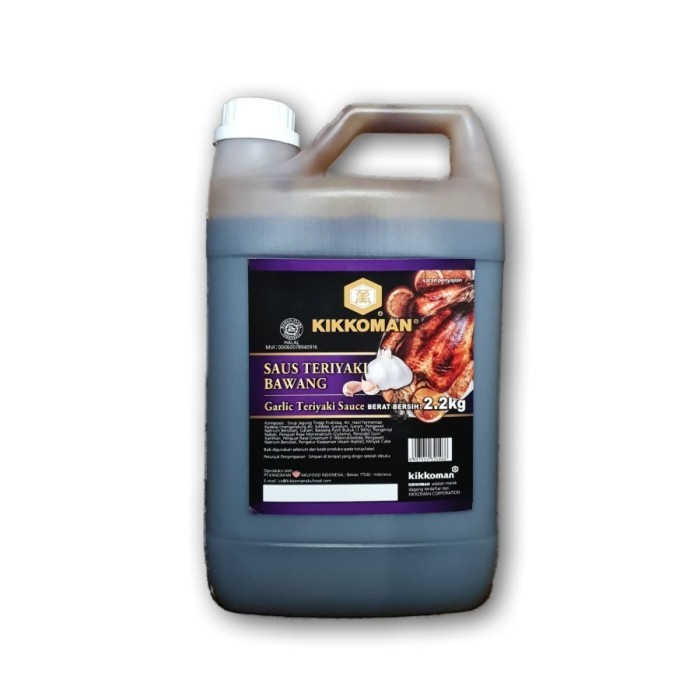 

Saus Kikkoman Garlic Teriyaki Bawang Sauce 2L Jerigen Halal