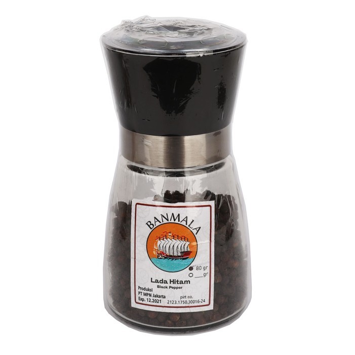 

Lada Hitam Dengan Gilingan Bla Pepper With Ll 80G Banmala Spices
