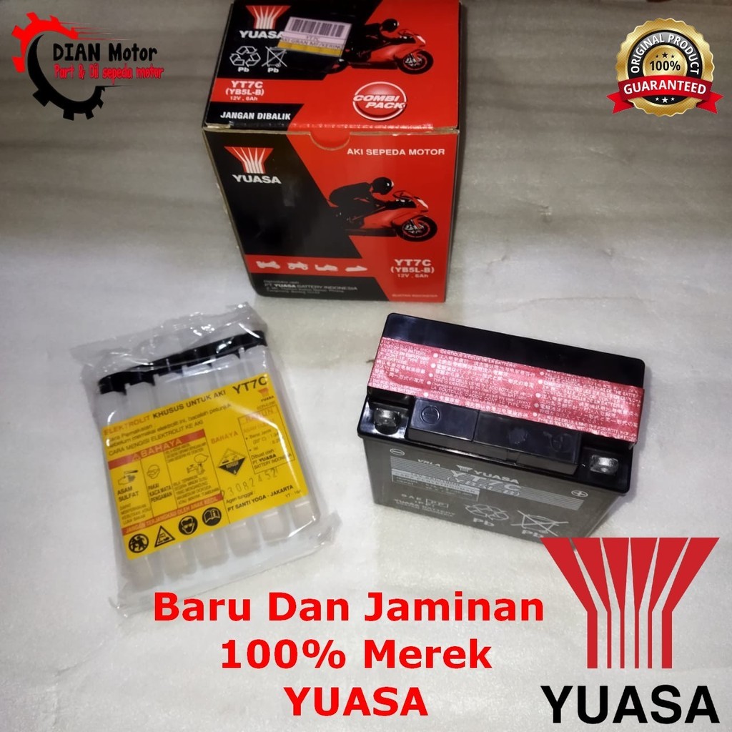 YUASA YT7C AKI GRAN MF KERING YT7C YUASA