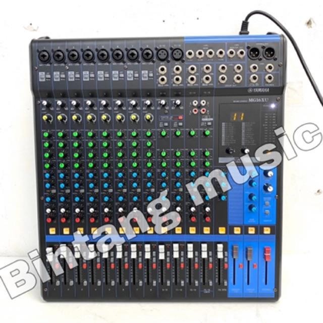 Mixer Yamaha Mg 16 Xu 16 Channel / Mixer Yamaha Mg16 Xu