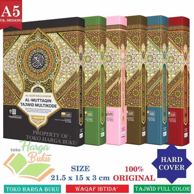 

Al-Quran Al-Muttaqin A5 HC Nonterjemah Waqaf Ibtida Bendera Warna QSB