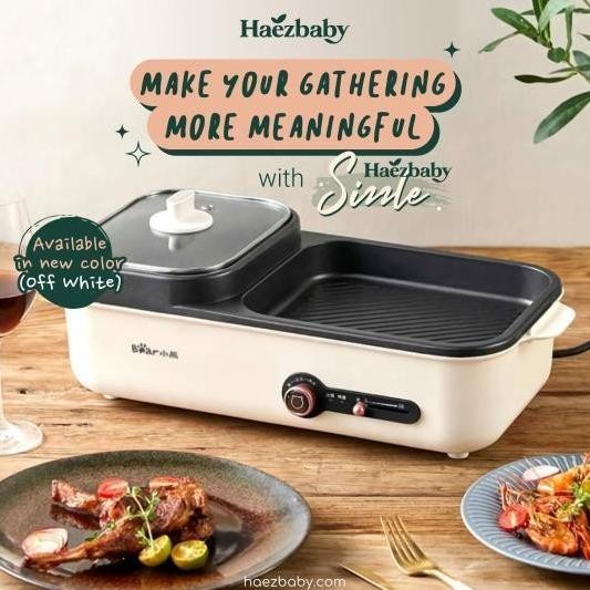 Haezbaby Sizzle Electric Grill Hotpot Garansi Resmi