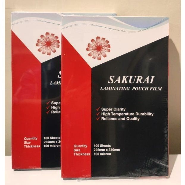 

HARGA DISC - Plastik Laminating SAKURAI Folio per pack