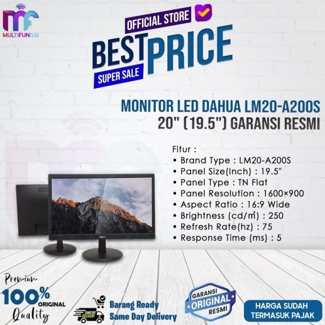 

Dahua LED Monitor 20" DHI-LM20-A200S Garansi Resmi