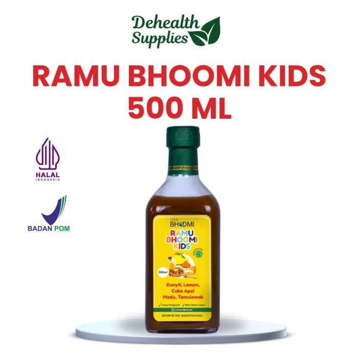 

Cuci Gudang Dehealth Supplies Ramu Bhoomi Kids 500Ml (Botol Kaca)