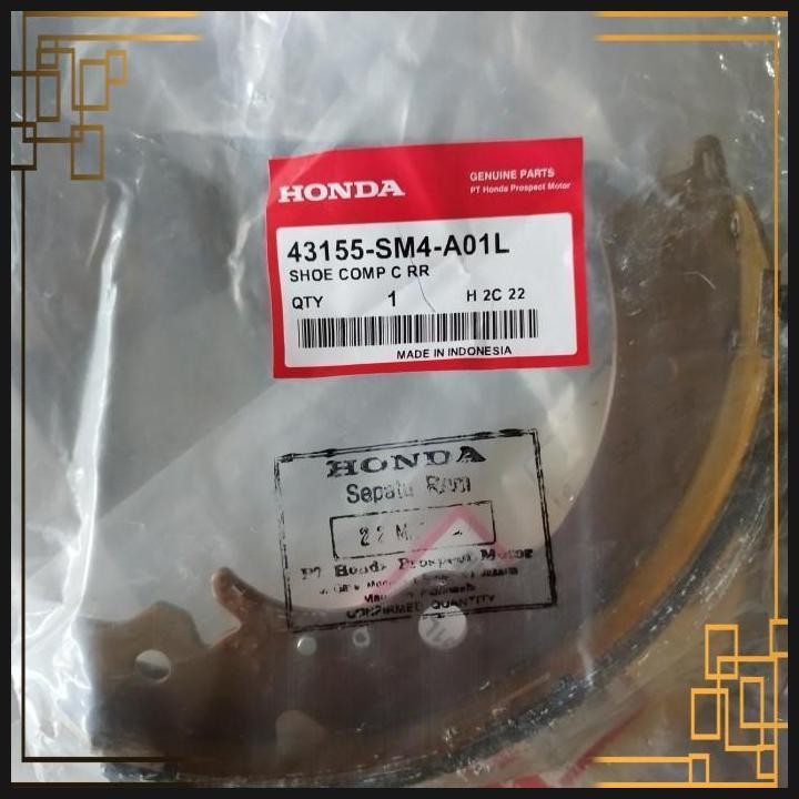 Kanvas Kampas Rem Belakang Honda Brv Freed Stream Crv Set Asli Ori [Hj]