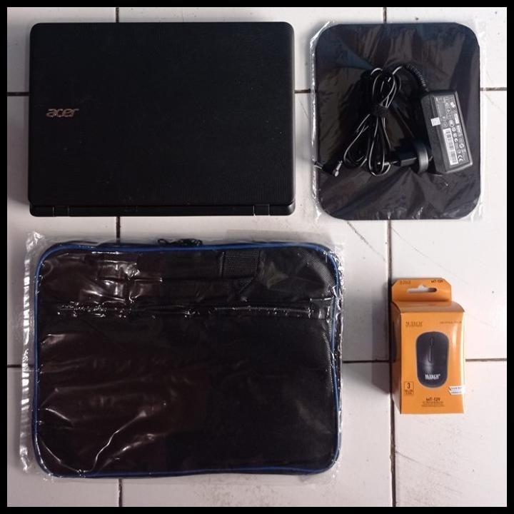 ACER ASPIRE ES1-132 HITAM SLIM TIPIS RAM 2GB WINDOWS 10 NETBOOK SECOND