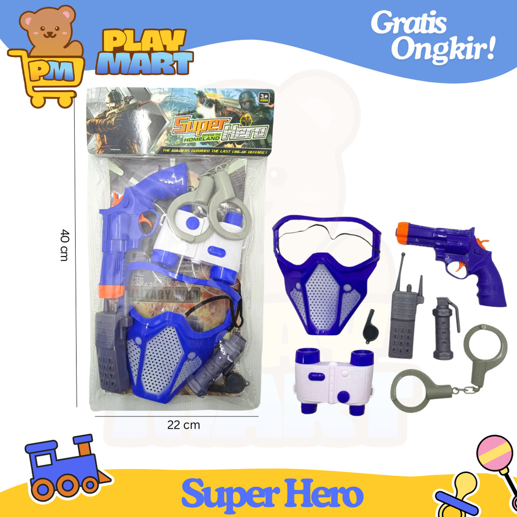 Mainan Anak Karakter Polisi Mainan Anak Perlengkapan Polisi