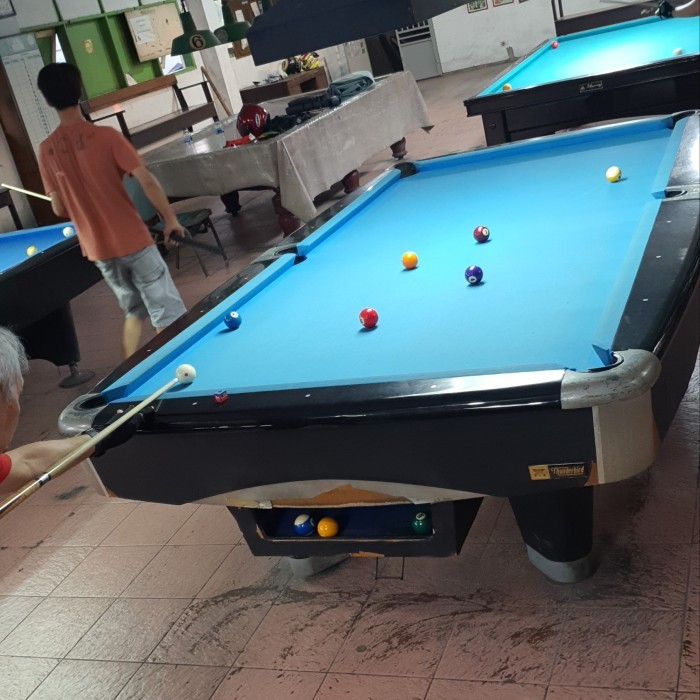 MEJA BILLIARD 9 FEET THUNDER BIRD IMPORT BATU HITAM