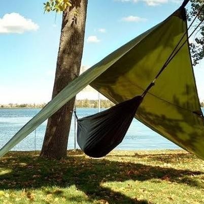 Paket Hammock Tent Ayunan Gantung Camping + Flysheet Waterproof Tebal SUM