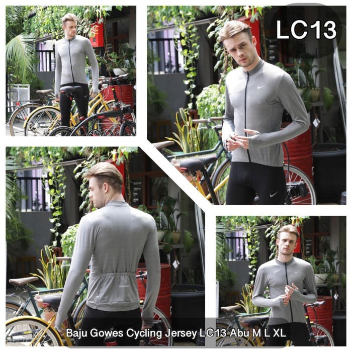 Cardito - Baju Jersey Sepeda Lengan Panjang/ Kaos Gowes Pria