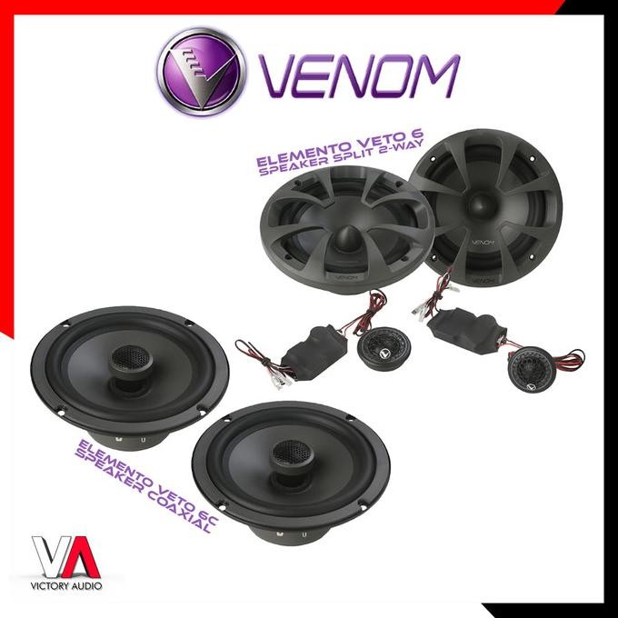 Paket Audio Mobil Full Set Sound System VENOM ELEMENTO VETO SERIES ZER
