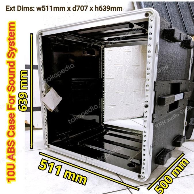 Hardcase Sound System fiber PVC 10 U ABS 10U ZER