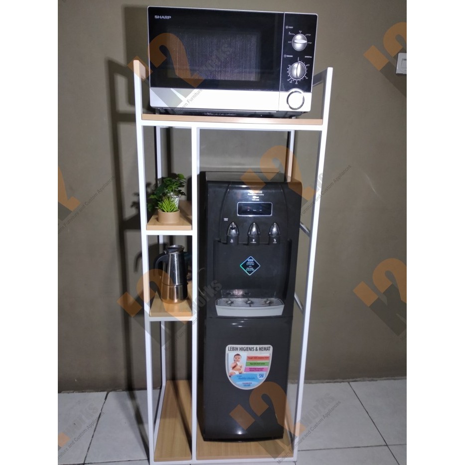 Rak Dapur Custom untuk Microwave dan Dispenser K9