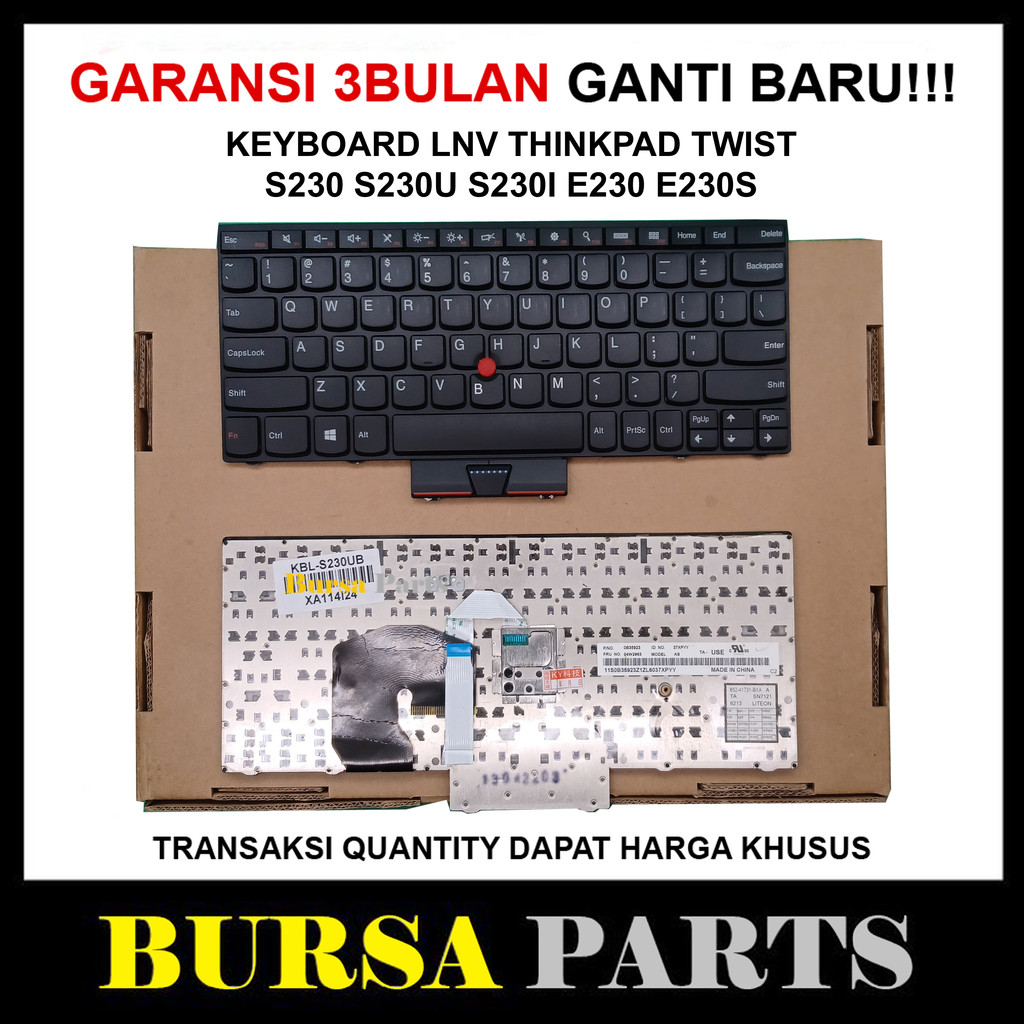 Keyboard LNV Thinkpad Twist s230 s230u s230i e230 e230s