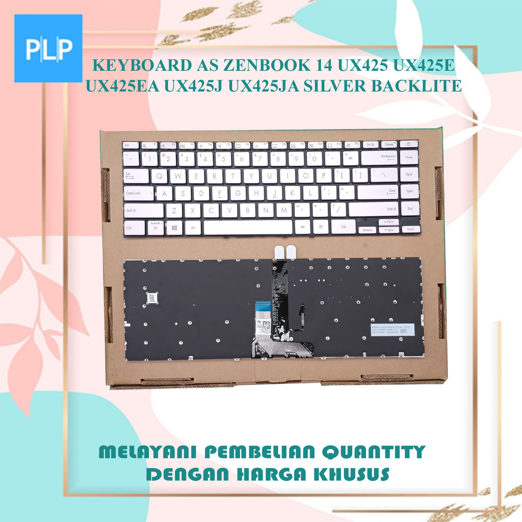 Keyboard AS Zenbook 14 ux425 ux425e ux425ea ux425j ux425ja Silver Backlite
