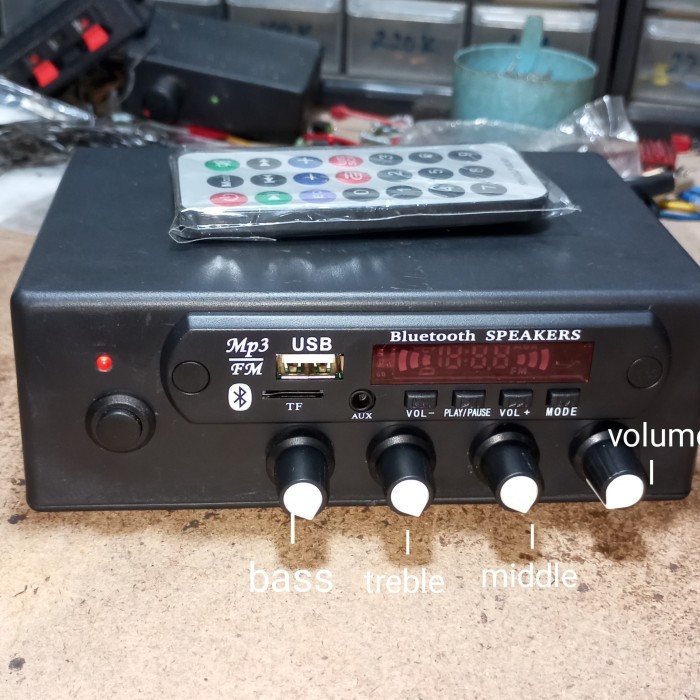 TERBARU - POWER AMPLIFIER CLASS D+MP3 BLUETOOTH+TONE CONTROL