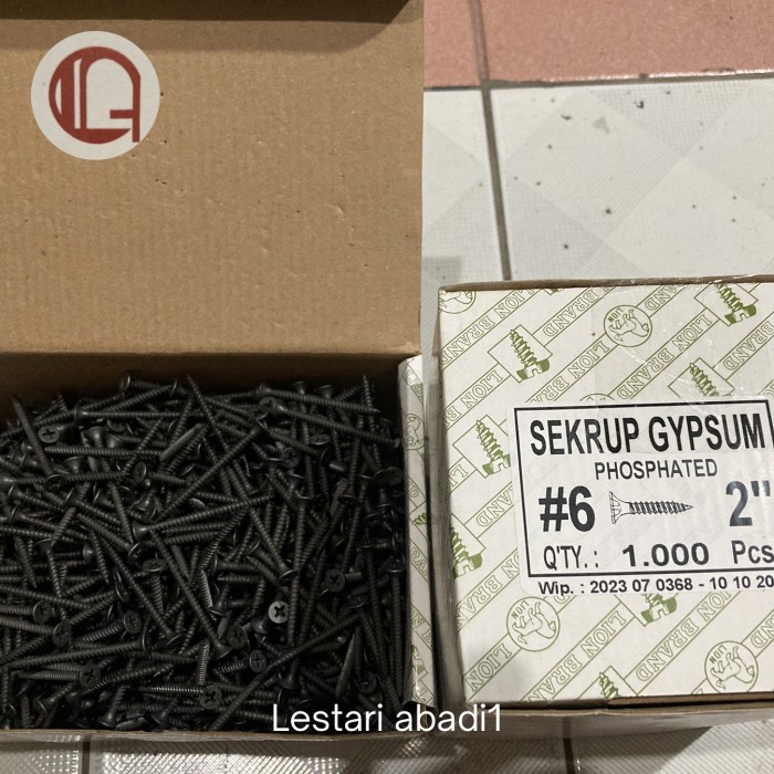 TERBARU - Skrup Gypsum 6x2 Moon Lion (5cm)