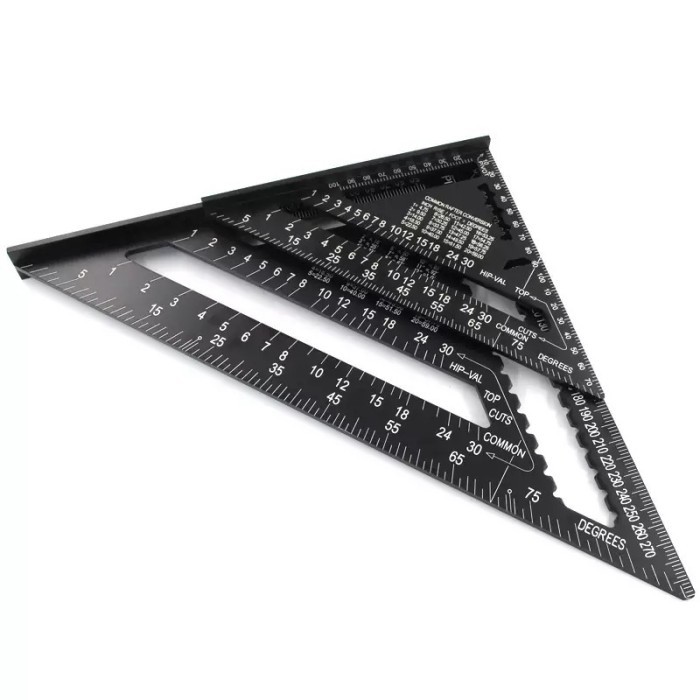 

TERMURAH - Penggaris Siku Sudut Mistar Segitiga Triangle Alat Ukur Ruler 7 inch