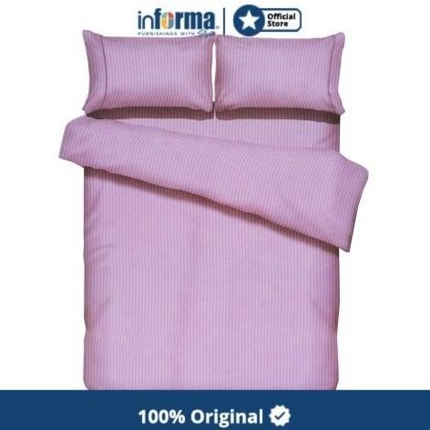 Ready Informa - Set Sprei - Sheet Set Microfiber Emboss (D) Purple