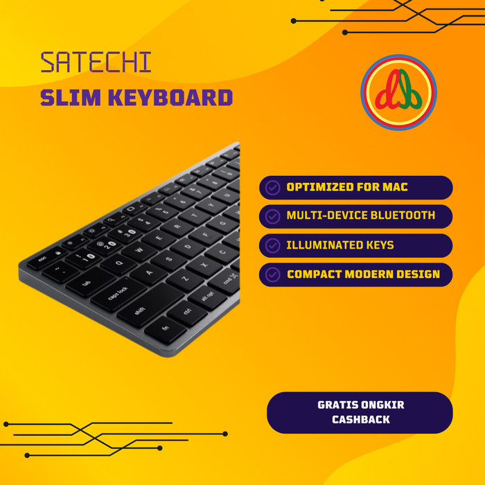 Satechi Slim Bluetooth Backlit Keyboard For Mac