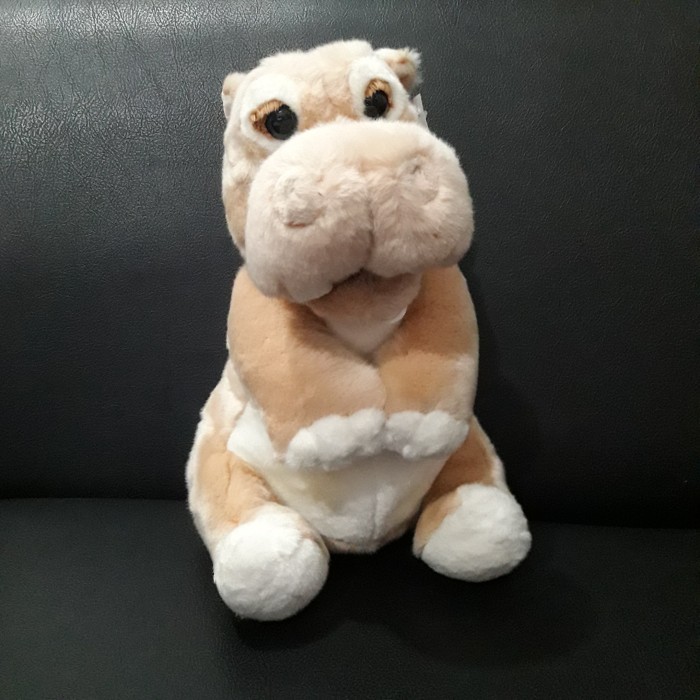 Boneka Hippo Kuda Nil Coklat Kartun