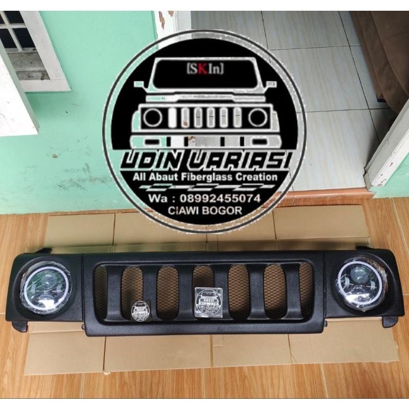 Grill Feroza Lampu Bulat Fullset Dengan Lampu Led Daymaker