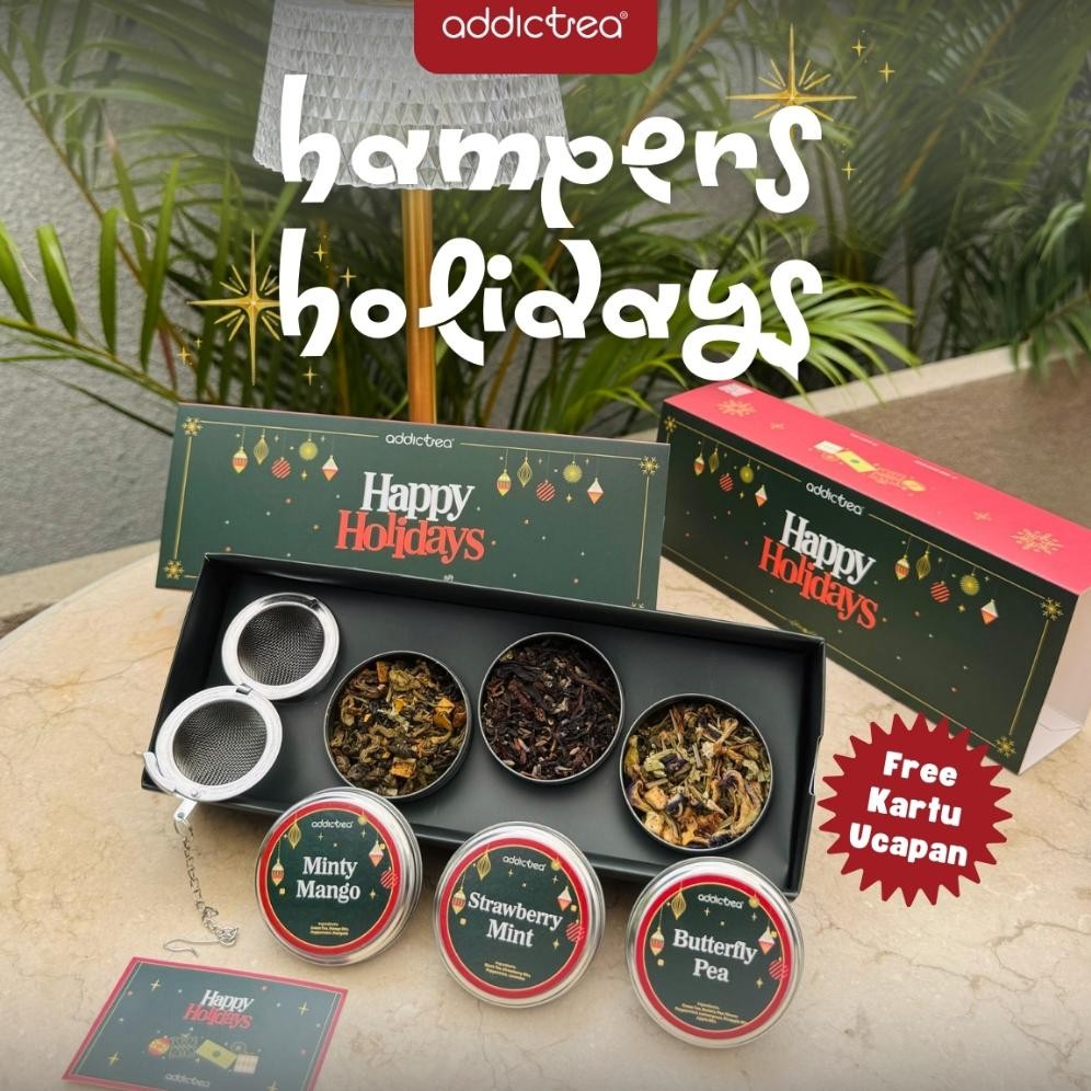 

Addictea Hampers Special Tea Leaves isi 3 Varian Rasa | Gift Box Teh Unik Soft Box Hampers Natal Tahun Baru