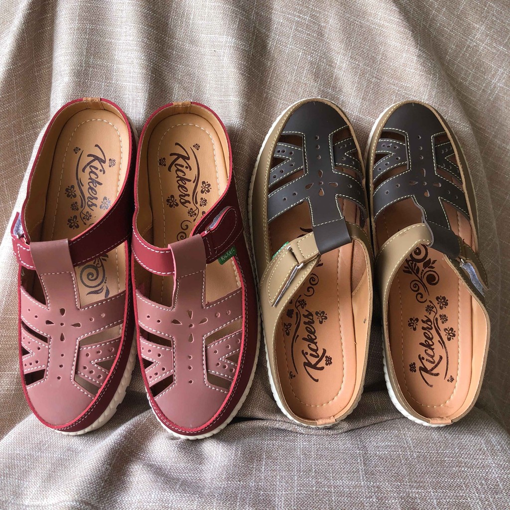 Sepatu Sandal Kickers Wanita Kekinian Sandal Slop Anak Perempuan - SL.40