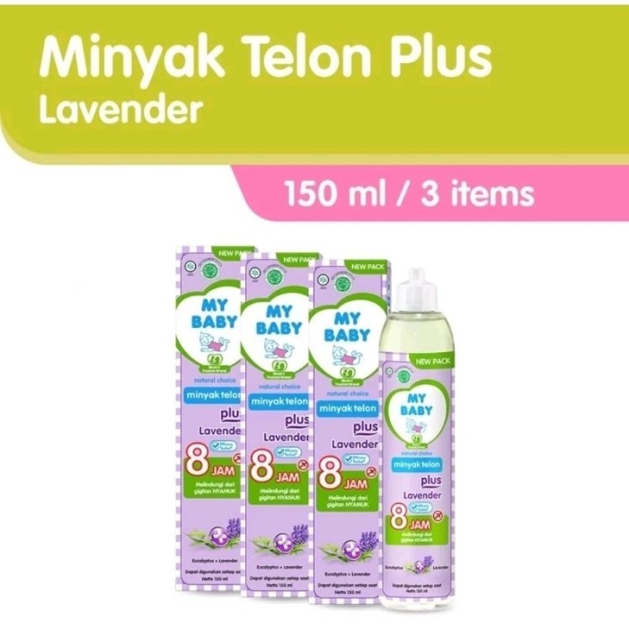 

TERBARU My Baby Minyak Telon Plus Eucalyptus/lavender - PAKET HEMAT 3PCS