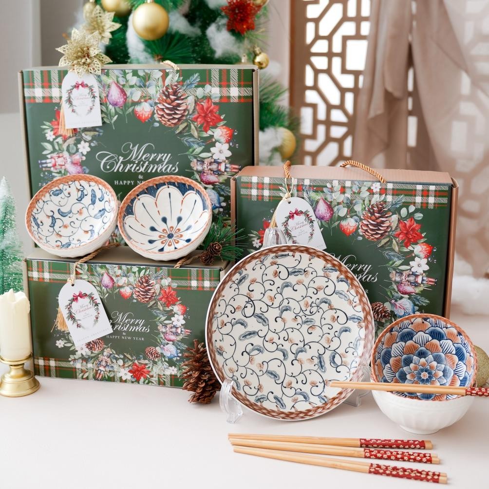 CR - Hamper Christmas Bowl Set Christmas Hamper Natal dan Tahun Baru TERLARIS