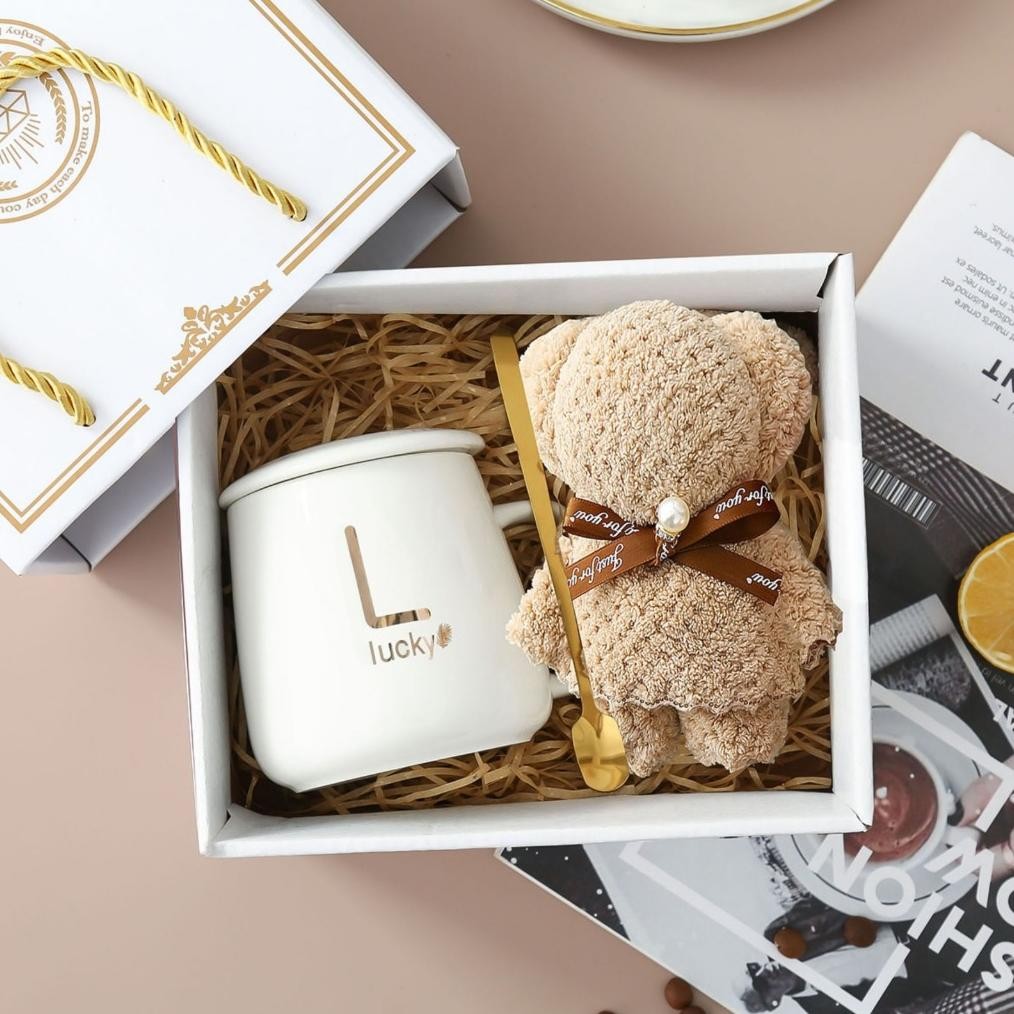 CR - Nexxio Marble Glass Couple / Canada Marble Mug Gift Box / Gelas Marble Peralatan Minum Hampers 